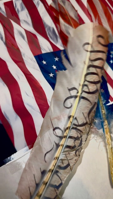 Printed Feather - We the People