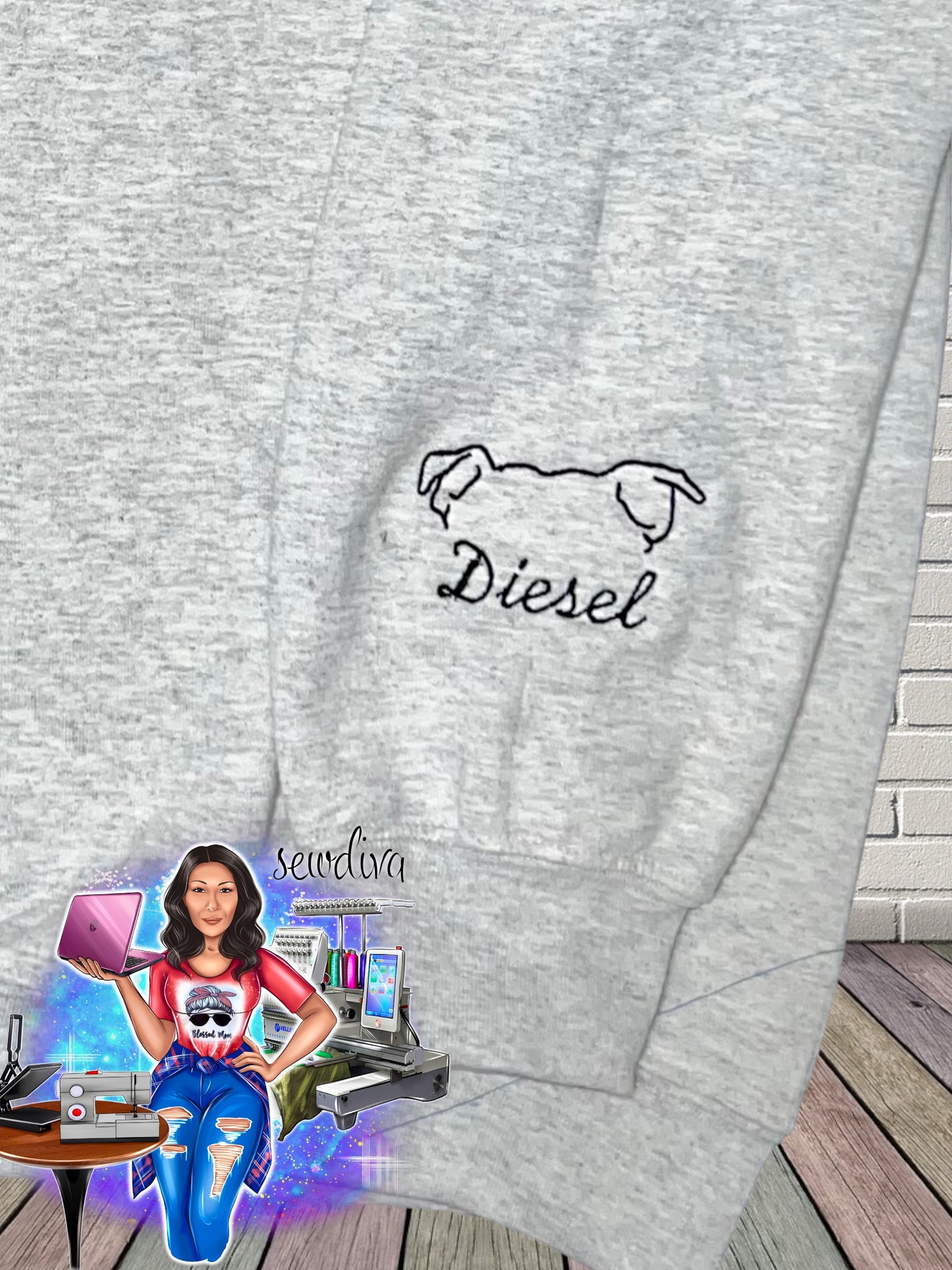 I wear my heart on my sleeve - Fur Baby Sweatshirt