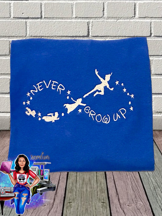 Never Grow Up - Infinity shirt