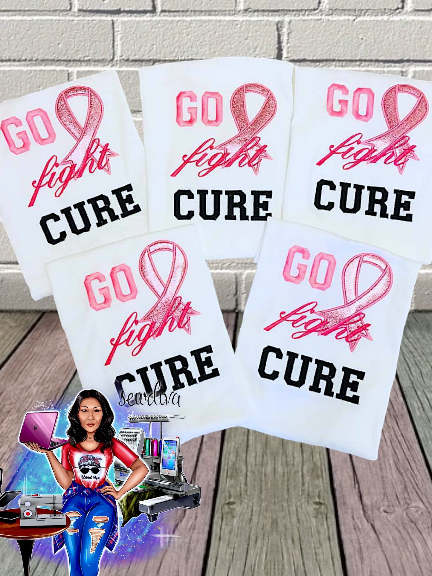 Breast Cancer Awareness Shirt - Go Fight Cure