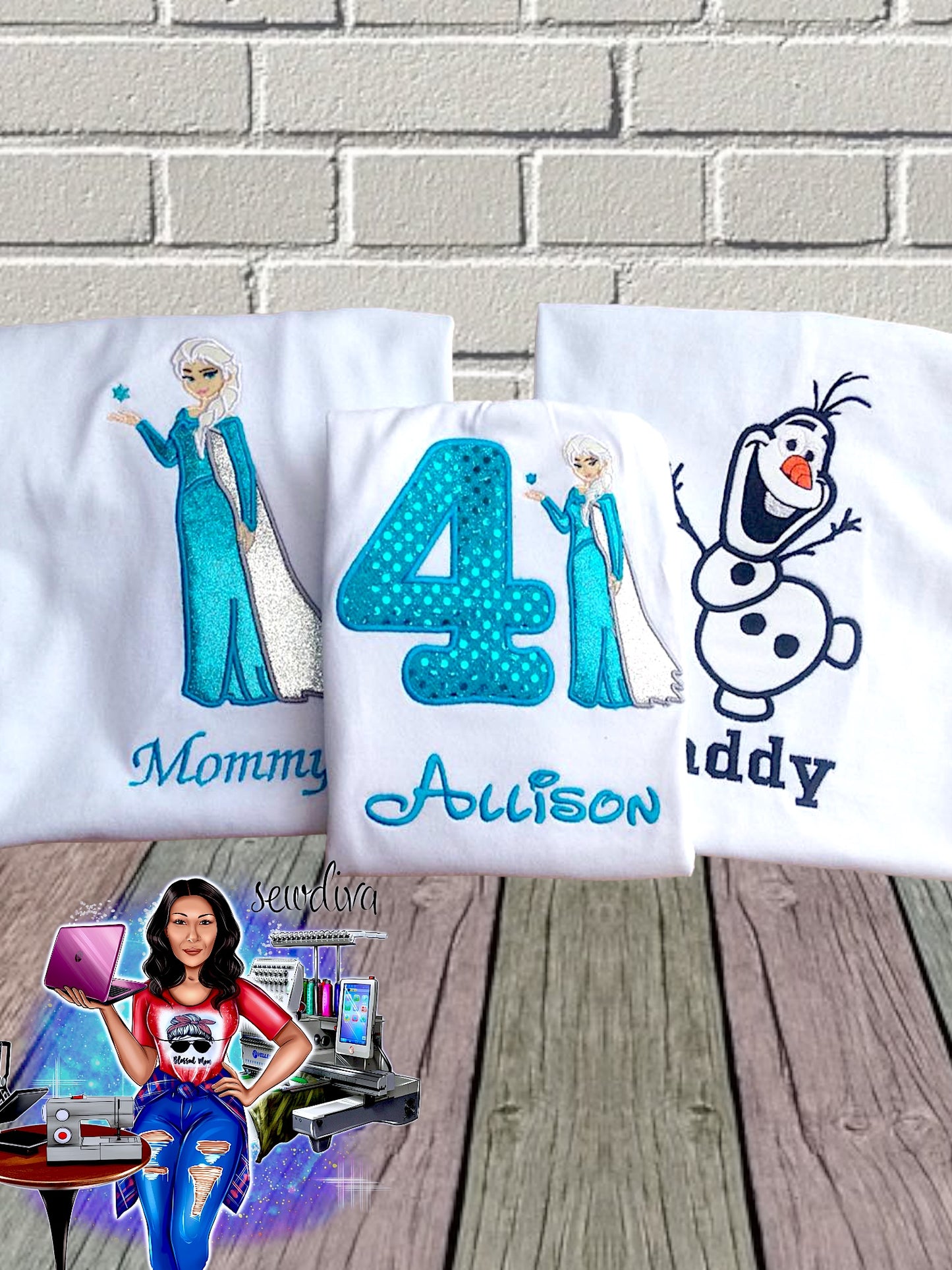 Child - Ice Queen, Ice Princess, Happy Snowman Theme shirts